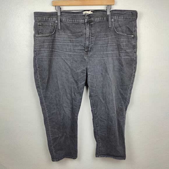 Madewell The Perfect Vintage Straight Jean‎ Womens 37P Petite Sumner Black Wash - Picture 1 of 8